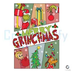 Grinch Friends Christmas PNG Merry Xmas File Design
