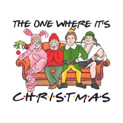 The One Where Its Christmas Friends PNG Download
