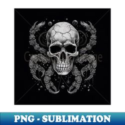 The Walking Skull - Retro PNG Sublimation Digital Download - Perfect for Sublimation Mastery