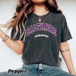Baltimore Football T-Shirt  Comfort Colors Oversized Football,Vintage Baltimore Jersey Shirt , NFL Baltimore Shirt , Bal