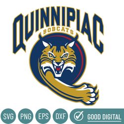 Quinnipiac Bobcats Svg, Football Team Svg, Basketball, Collage, Game Day, Football, Instant Download