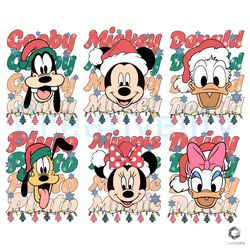 Mickey Friends Christmas SVG Disney Vintage Bundle File