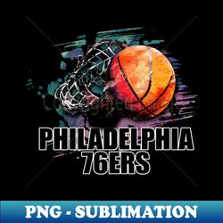 Retro Pattern Philadelphia Basketball Classic Style - Artistic Sublimation Digital File - Unleash Your Inner Rebellion
