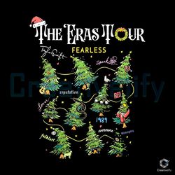 The Eras Tour Christmas Tree SVG Swift Albums Cricut Files