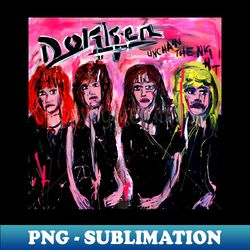Dokken - Decorative Sublimation PNG File - Perfect for Creative Projects