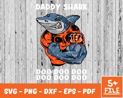 Cleveland Browns Daddy Shark Nfl Svg , Daddy Shark   NfL Svg, Team Nfl Svg 09