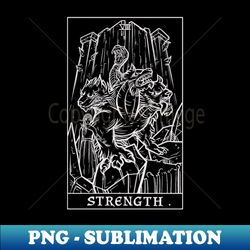 Strength Tarot Card Cerberus and Persephone - Unique Sublimation PNG Download - Enhance Your Apparel with Stunning Detail