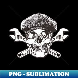 Workers workshop skull - Retro PNG Sublimation Digital Download - Unleash Your Creativity