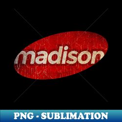 Madison - simple red elips vintage - PNG Transparent Sublimation Design - Perfect for Sublimation Mastery