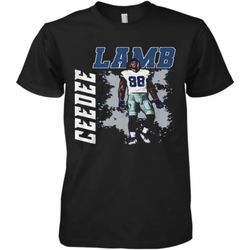 Ceedee Lamb Dallas Cowboys Football Art Premium Men&039s T-Shirt