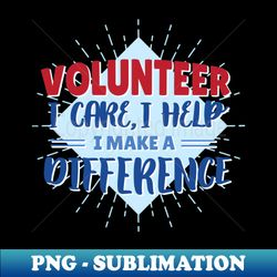 Volunteer Lettering - Creative Sublimation PNG Download - Fashionable and Fearless