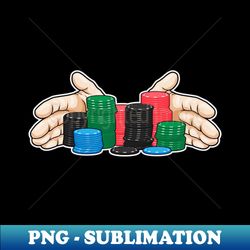 Poker All IN - Exclusive PNG Sublimation Download - Add a Festive Touch to Every Day