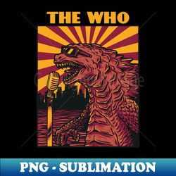 dino sings the who band - high-resolution png sublimation file - create with confidence
