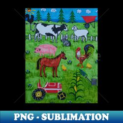 Home on the Farm Sanctuary - Aesthetic Sublimation Digital File - Create with Confidence
