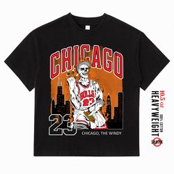 Oversized T-Shirts  Chicago City Bulls Inspired Basketball Designs - Vintage Best Quality Heavyweight Shirts  Do Not Shr