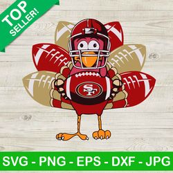San Francisco 49ers Turkey Thanksgiving SVG, American Football SVG