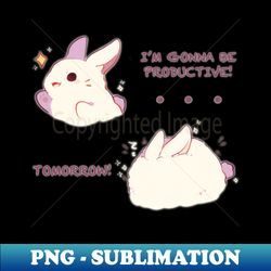 Productive Bunny - Special Edition Sublimation PNG File - Defying the Norms