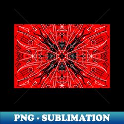 Pinstripe Spider Web Bandana Style - Sublimation-Ready PNG File - Perfect for Creative Projects