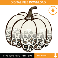 Leopard Pumpkin SVG, Pumpkin Thanksgiving SVG, Happy Thanksgiving SVG