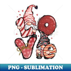 Love Gnome Valentine Heart - Aesthetic Sublimation Digital File - Capture Imagination with Every Detail