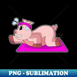 Pig Yoga Gymnastics - Stylish Sublimation Digital Download - Fashionable and Fearless
