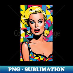 retro margot robbie  barbie - digital sublimation download file - defying the norms