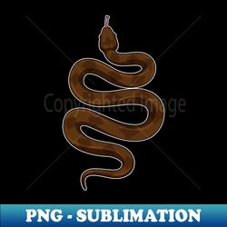 Snake with brown Stripes - Creative Sublimation PNG Download - Create with Confidence