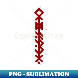 ODINS SPEAR - Red Bind Rune Design INK SPLAT - Artistic Sublimation Digital File - Perfect for Personalization