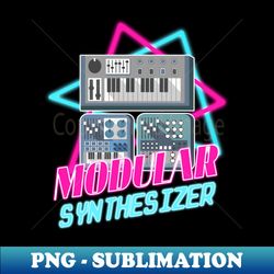 Modular Vaporwave Synthesizer Vintage Retro Analog Love 80th - Signature Sublimation PNG File - Bold & Eye-catching