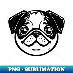 Petunia Pug - High-Resolution PNG Sublimation File - Boost Your Success with this Inspirational PNG Download