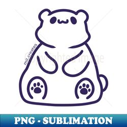 cute polar bear - exclusive sublimation digital file - bold & eye-catching