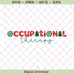 Occupational Therapy Christmas Tree SVG File For Cricut