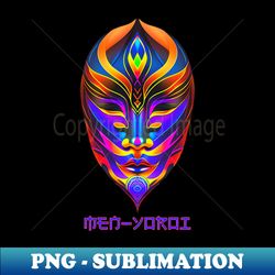 Men-Yoroi Japan Tribal Popart - Stylish Sublimation Digital Download - Unleash Your Inner Rebellion