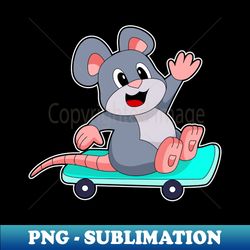 Mouse Skater Skateboard - High-Resolution PNG Sublimation File - Boost Your Success with this Inspirational PNG Download
