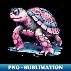 Cute turtle in pink - Unique Sublimation PNG Download - Perfect for Personalization