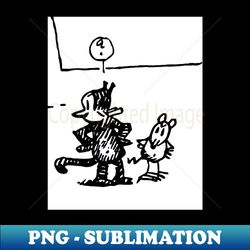 Krazy Kat and Ignatz Mouse Classic Comic - Trendy Sublimation Digital Download - Vibrant and Eye-Catching Typography
