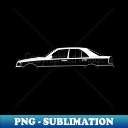 Mercedes-Benz C-Class W202 Silhouette - Decorative Sublimation PNG File - Unlock Vibrant Sublimation Designs