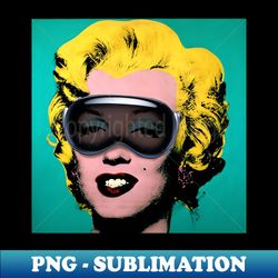 Vision on Marilyn Warhol - Retro PNG Sublimation Digital Download - Instantly Transform Your Sublimation Projects
