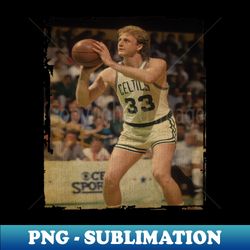 Larry Bird Celtics Vintage - Vintage Sublimation PNG Download - Unleash Your Inner Rebellion