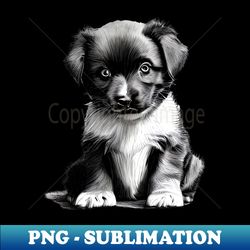 Puppy Sketch - High-Quality PNG Sublimation Download - Perfect for Sublimation Art