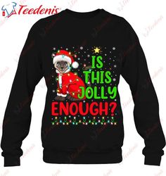 Funny Xmas Tree Is This Jolly Enough Siamese Cat Christmas Shirt, Cotton Plus Size Womens Christmas Shirts  Wear Love, S
