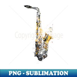 saxophone music art saxophone - high-resolution png sublimation file - bold & eye-catching