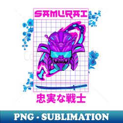Vaporwave Samurai - Premium Sublimation Digital Download - Defying the Norms
