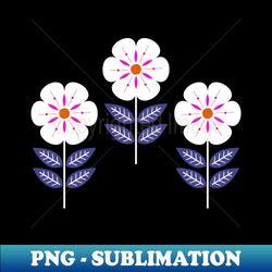mod scandinavian flowers - digital sublimation download file - boost your success with this inspirational png download