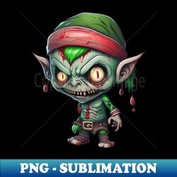 Zombie Elf 2 - Creative Sublimation PNG Download - Stunning Sublimation Graphics