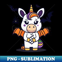 The Bat Unicorn Halloween Cute unicorn - Decorative Sublimation PNG File - Enhance Your Apparel with Stunning Detail