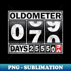 Oldometer 69-70 Awesome Since 1951 Funny 70th Birthday Gift - Vintage Sublimation PNG Download - Spice Up Your Sublimation Projects