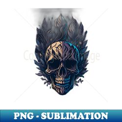 Dark Epic Skull - High-Resolution PNG Sublimation File - Perfect for Creative Projects
