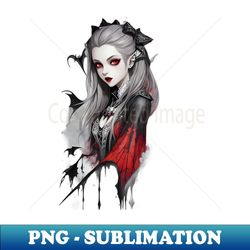 Vampire Girl - Vintage Sublimation PNG Download - Stunning Sublimation Graphics