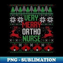 Funny Merry OBY-GN Nurse Christmas - Modern Sublimation PNG File - Boost Your Success with this Inspirational PNG Download